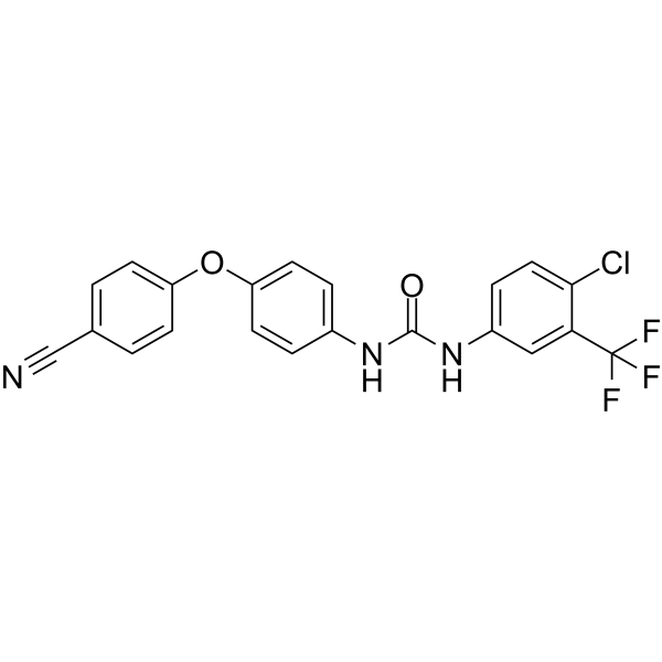 1-(4-Chloro-3-(trifluoromethyl)phenyl)-3-(4-(4-cyanophenoxy)phenyl)urea图片
