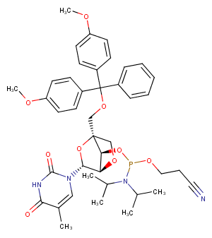 DMTr-LNA-5MeU-3-CED-phosphoramidite图片