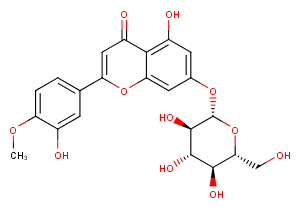 Diosmetin-7-O-β-D-glucopyranoside图片