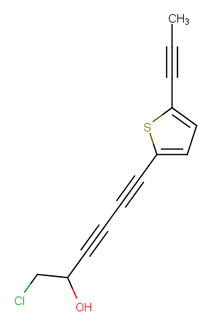 1-Chloro-6-(5-(prop-1-ynyl)thiophen-2-yl)hexa-3,5-diyn-2-ol图片