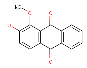 2-Hydroxy-1-methoxyanthraquinone图片