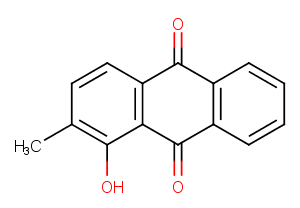 1-Hydroxy-2-methylanthraquinone图片