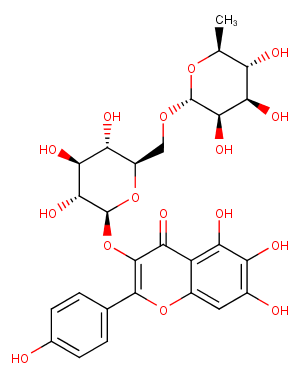 5,6,7,4'-Tetrahydroxyflavonol 3-O-rutinoside图片