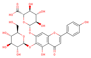 6-hydroxyapigenin-6-O-β-D-glucoside-7-O-β-D-glucuronide图片