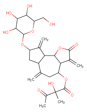 8beta-(2-Hydroxy-2-methyl-3-oxobutyryloxy)glucozaluzanin C图片