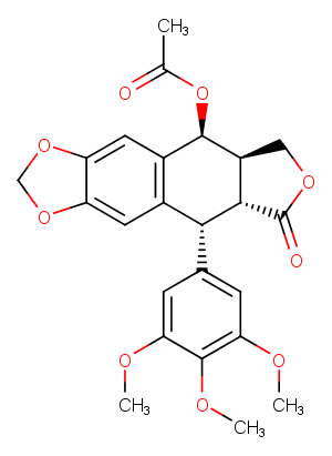 Acetylepipodophyllotoxin图片