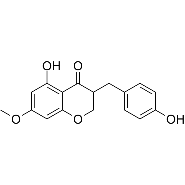 5-Hydroxy-3-(4-hydroxybenzyl)-7-methoxychroman-4-one图片