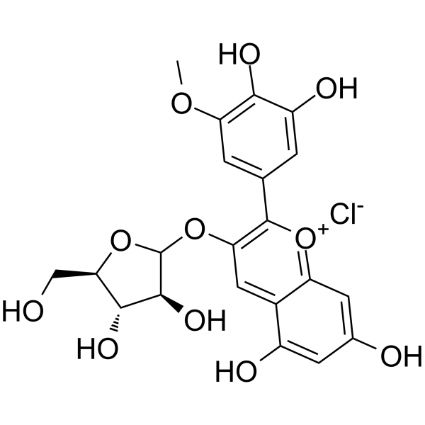 Petunidin-3-O-arabinoside chloride图片
