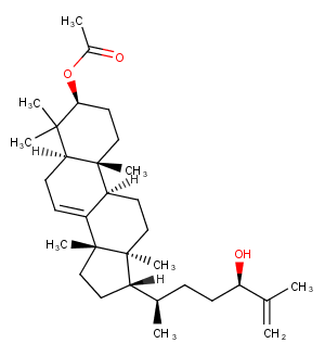 3Beta-acetoxy-eupha-7,25-dien-24(R)-ol图片