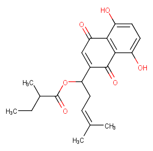 (2-Methylbutyryl)shikonin图片