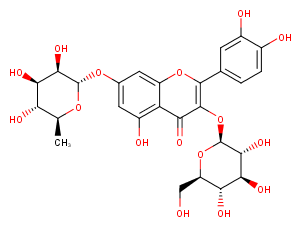 Quercetin 3-O-glucoside-7-O-rhamnoside图片