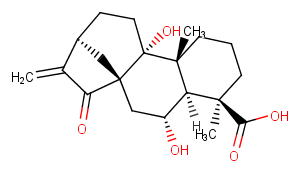 ent-6,9-Dihydroxy-15-oxo-16-kauren-19-oic acid图片