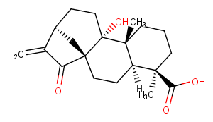 ent-9-Hydroxy-15-oxo-16-kauren-19-oic acid图片