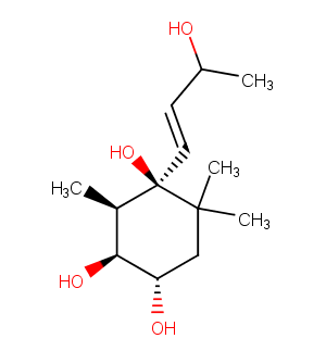 Megastigm-7-ene-3,4,6,9-tetrol图片
