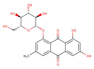 Emodin-1-O-β-D-glucopyranoside图片