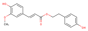 p-Hydroxyphenethyl trans-ferulate图片