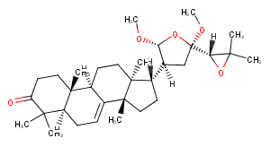 21,23:24,25-Diepoxy-21,23-dimethoxytirucall-7-en-3-one图片