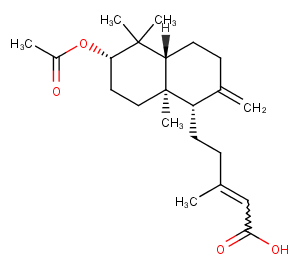3-Acetoxy-8(17),13E-labdadien-15-oic acid图片