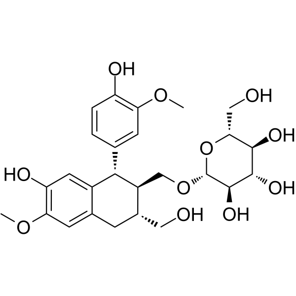 (+)-Isolariciresinol 9'-O-glucoside图片