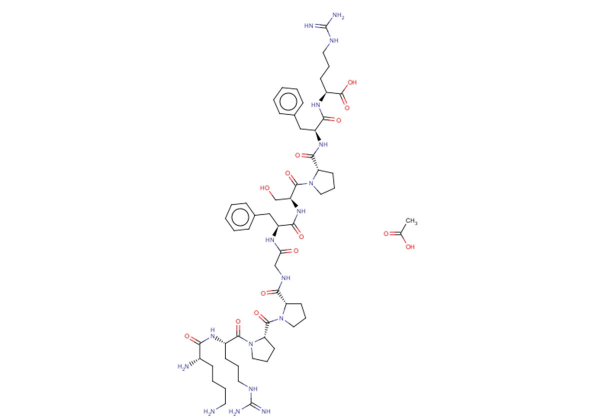 Lys-Bradykinin acetate(342-10-9 free base)图片