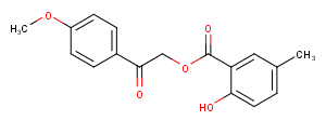 2-(4-Methoxyphenyl)-2-oxoethyl 2-hydroxy-5-methylbenzoate图片