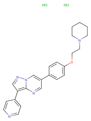 Dorsomorphin dihydrochloride图片