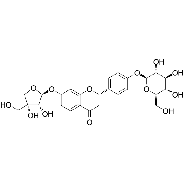 Liguiritigenin-7-O-D-apiosyl-4'-O-D-glucoside图片