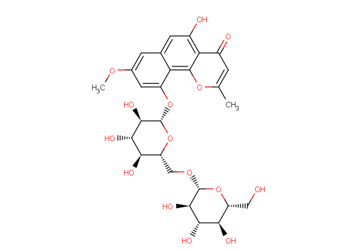 Isorubrofusarin-6-O-β-gentiobioside图片
