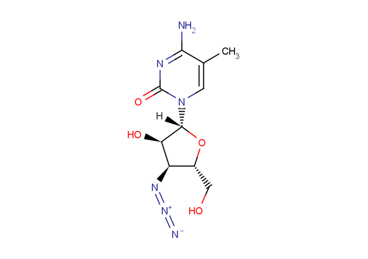 3'-Azido-3'-deoxy-5-methylcytidine图片