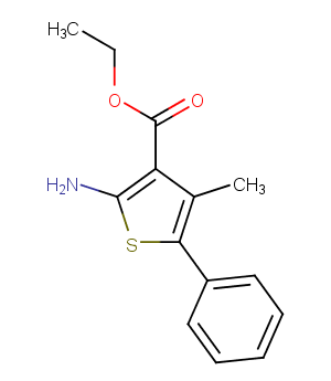 ETHYL 2-AMINO-4-METHYL-5-PHENYLTHIOPHENE-3-CARBOXYLATE图片