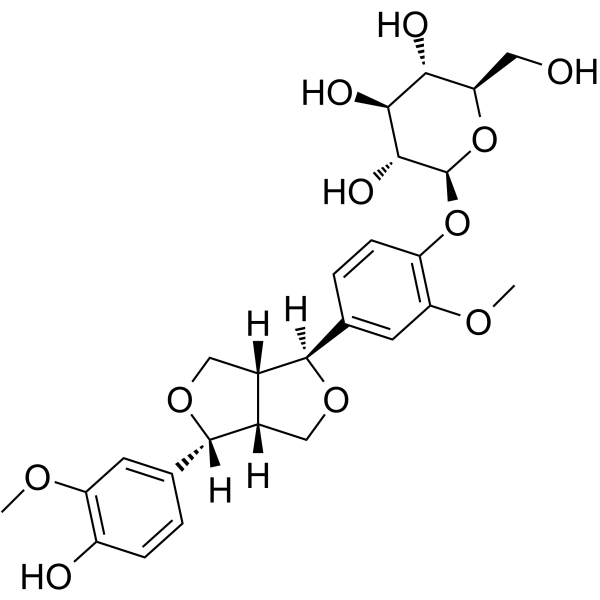 Epipinoresinol-4'-O-β-D-glucoside图片