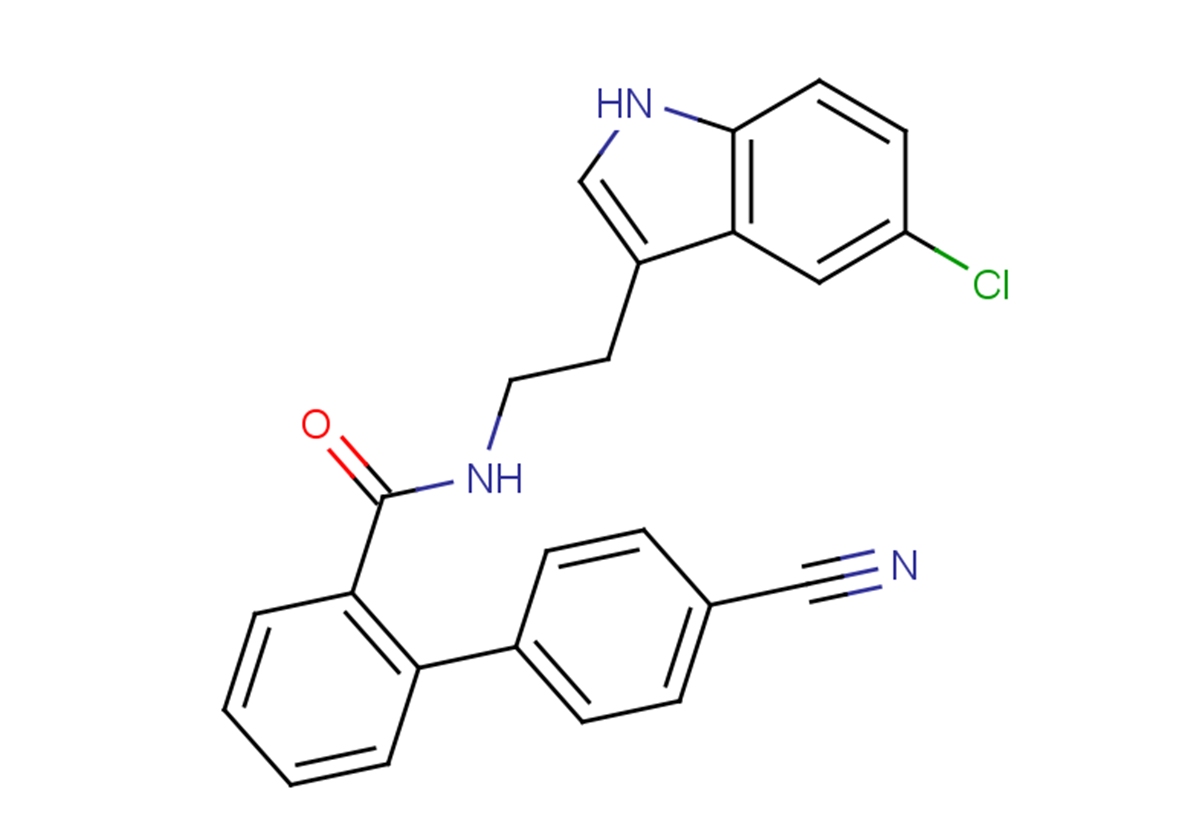 N-[2-(5-Chloro-1H-indol-3-yl)ethyl]-4'-cyanobiphenyl-2-carboxaMide图片