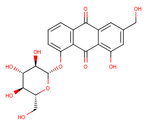 Aloe-emodin-8-O-β-D-glucopyranoside图片