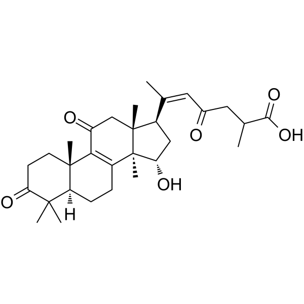 15a-Hydroxy-3,11,23-trioxo-lanost-8,20-dien-26-oic acid图片