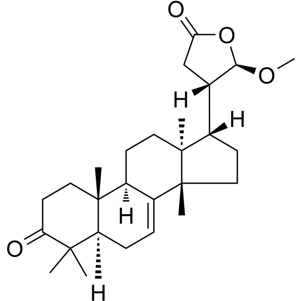 3-Oxo-21α-methoxy-24,25,26,27-tetranortirucall-7-ene-23(21)-lactone图片