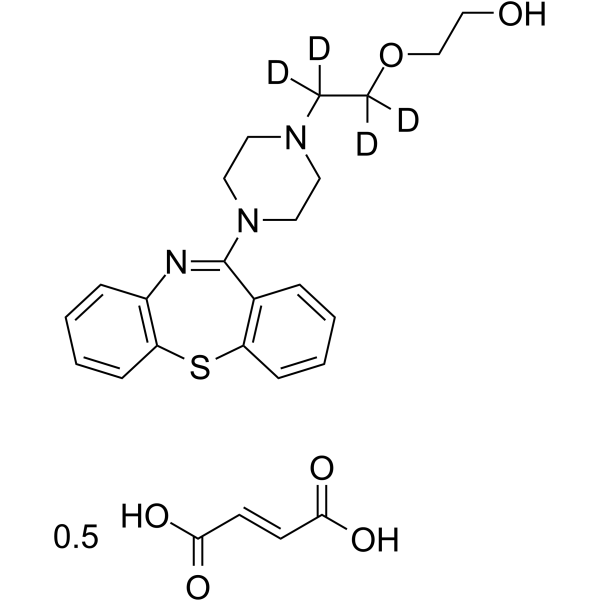 Quetiapine-d4 Hemifumarate图片