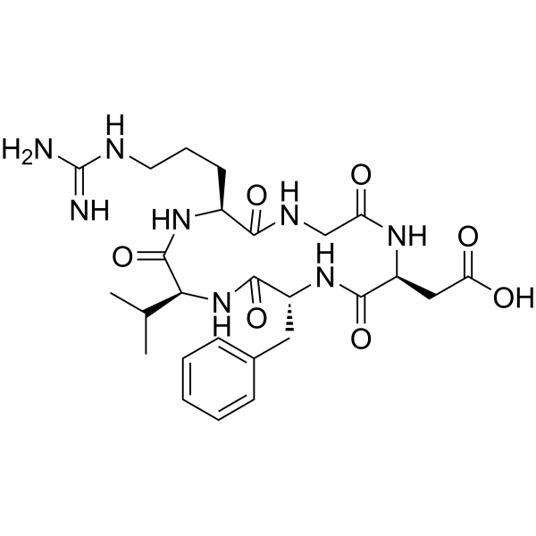 Cyclo(Arg-Gly-Asp-D-Phe-Val)图片