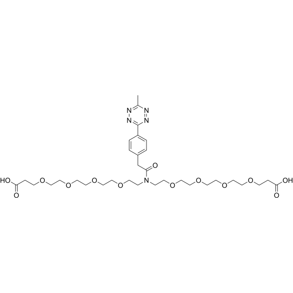 Methyltetrazine-amido-N-bis(PEG4-acid)图片