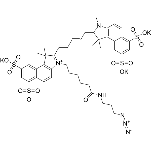 Sulfo-Cyanine5,5 azide tripotassium图片