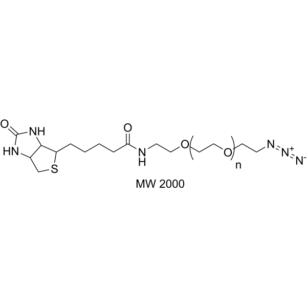 Biotin-PEG-azide(MW 2000)图片