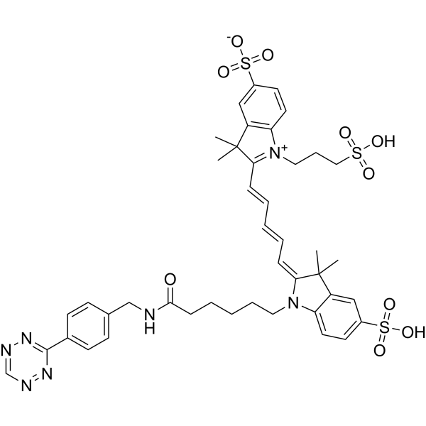 Sulfo-Cy5-tetrazine图片