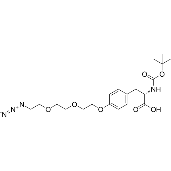 Boc-L-Tyr(PEG(3)-N3)-OH图片