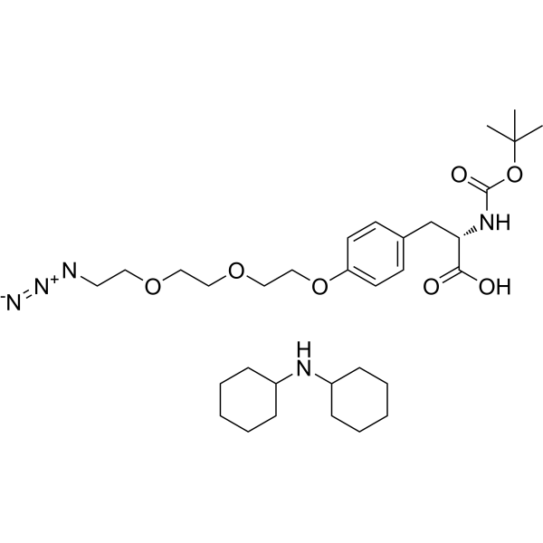 Boc-L-Tyr(PEG(3)-N3)-OH(DCHA)图片