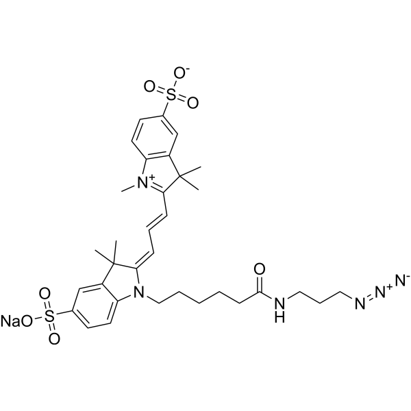 Sulfo-cyanine3 azide sodium图片