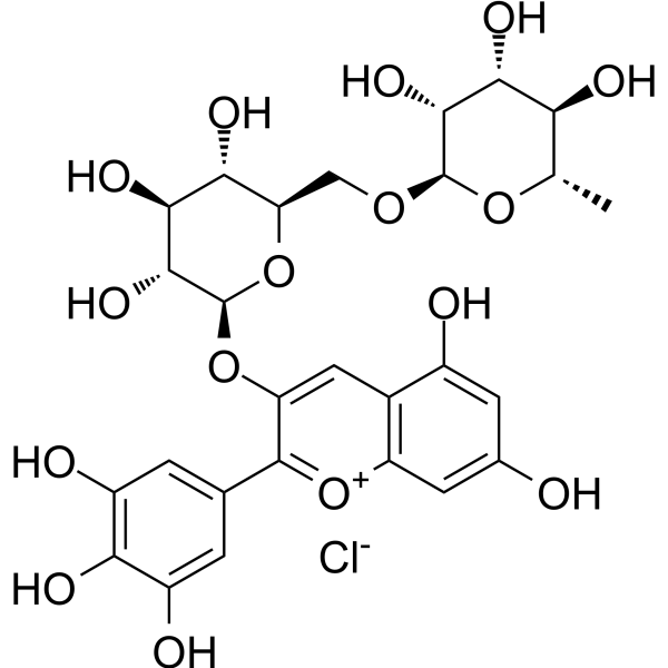 Delphinidin 3-rutinoside chloride图片