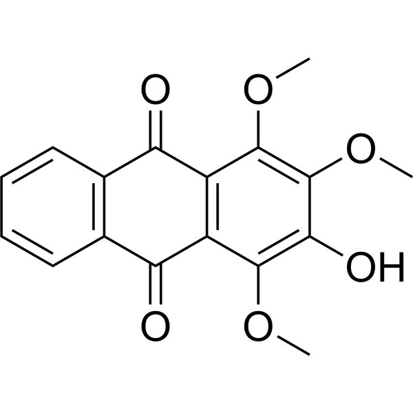 2-Hydroxy-1,3,4-trimethoxyanthraquinone图片