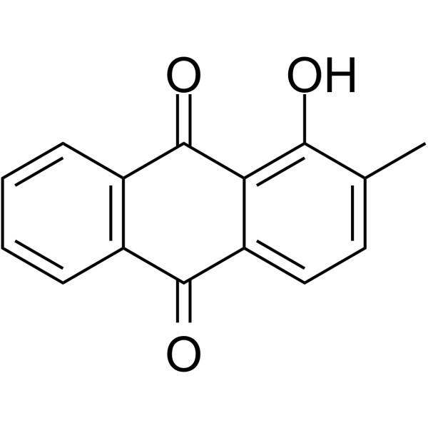 1-Hydroxy-2-methylanthraquinone图片