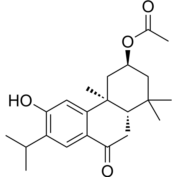 (3S,4aS,10aS)-3-(Acetyloxy)-2,3,4,4a,10,10a-hexahydro-6-hydroxy-1,1,4a-trimethyl-7-(1-methylethyl)-9(1H)-phenanthrenone图片