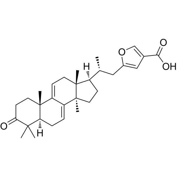 Lanosta-7,9(11),23,25(27)-tetraen-26-oic acid,23,27-epoxy-3-oxo-图片