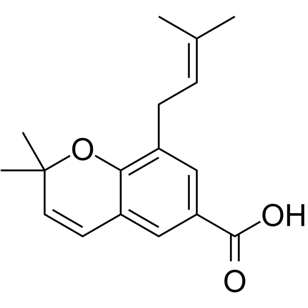 2,2-Dimethyl-8-prenylchromene 6-carboxylic acid图片